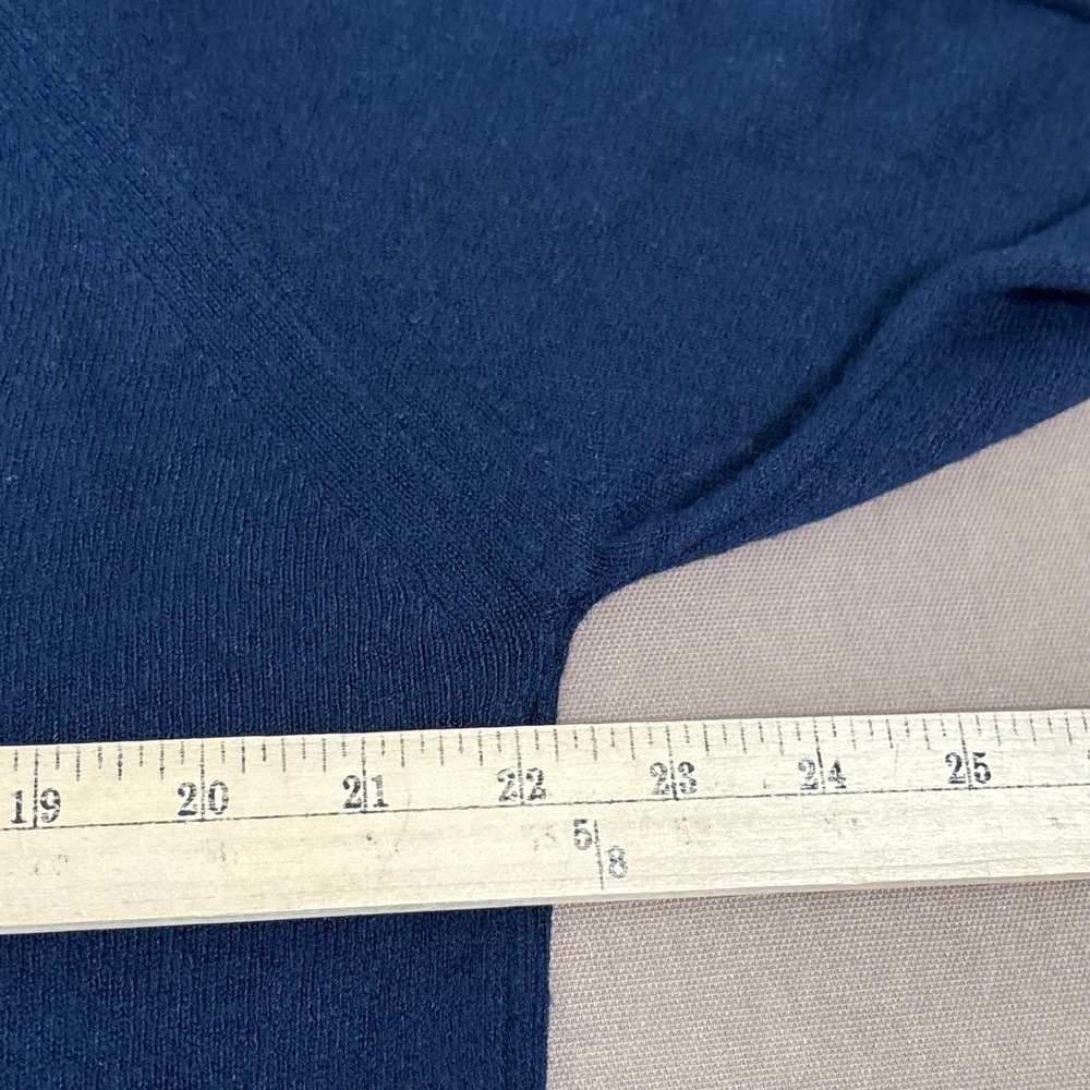 Vintage Christian Dior Monsieur Logo-Embroidered V-Neck Sweater Navy Size Medium - Picture 8 of 8